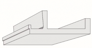 SPL-2C 240x90 mm mennyezeti dobozolás spot lámpához + LED szalaghoz 